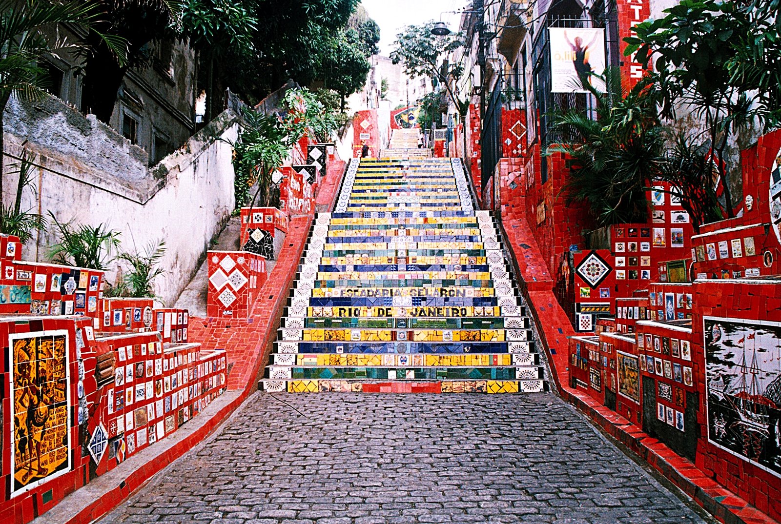 Escadaria Selarón, na Lapa, Rio de Janeiro