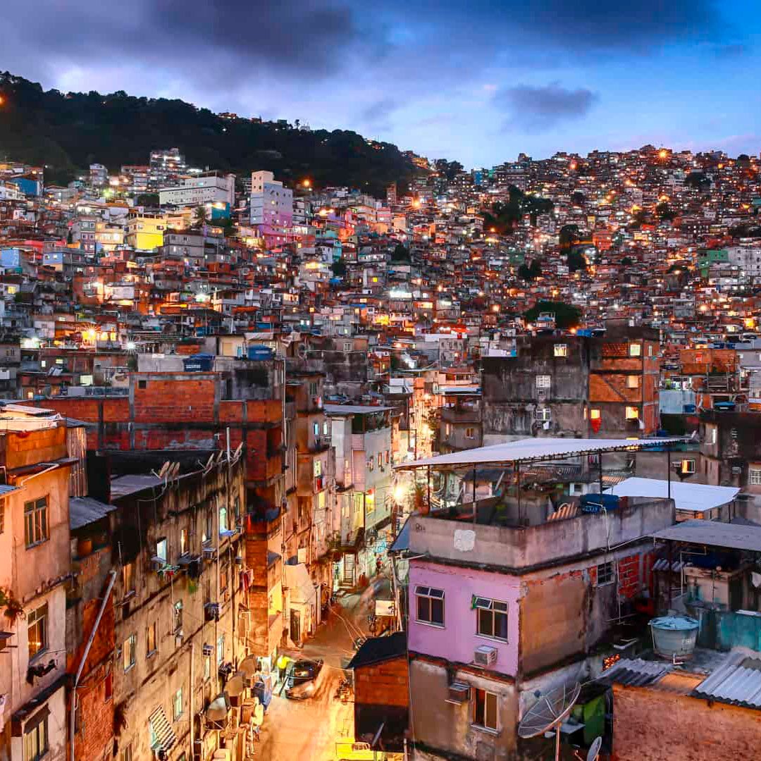 Vista da Favela da Rocinha, Rio de Janeiro